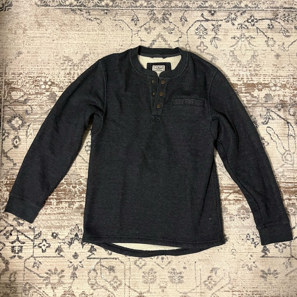 Men’s LL Bean button up henley
